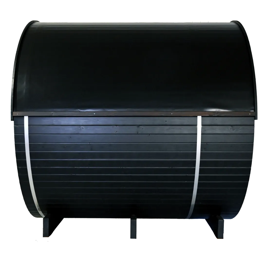 Side angle Ignite Barrel Sauna