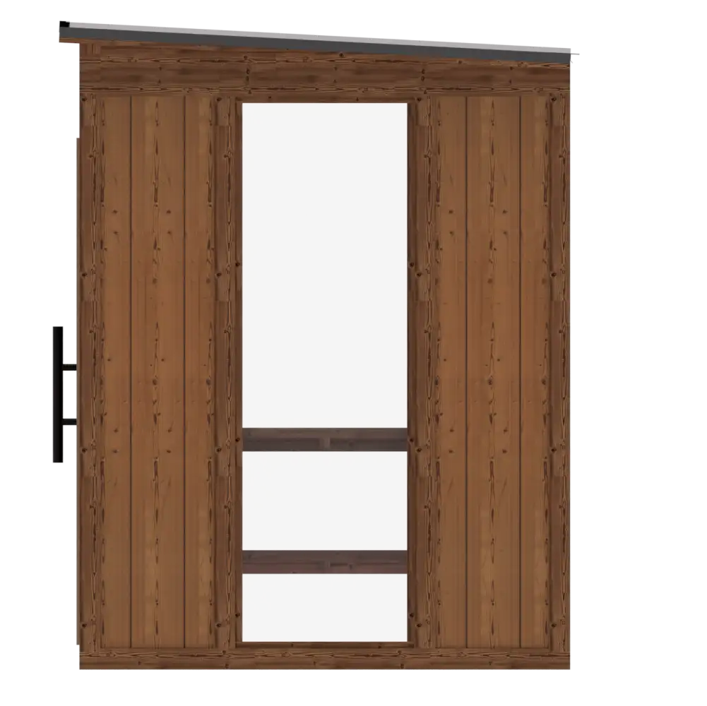 Traditional Mod Pod sauna side