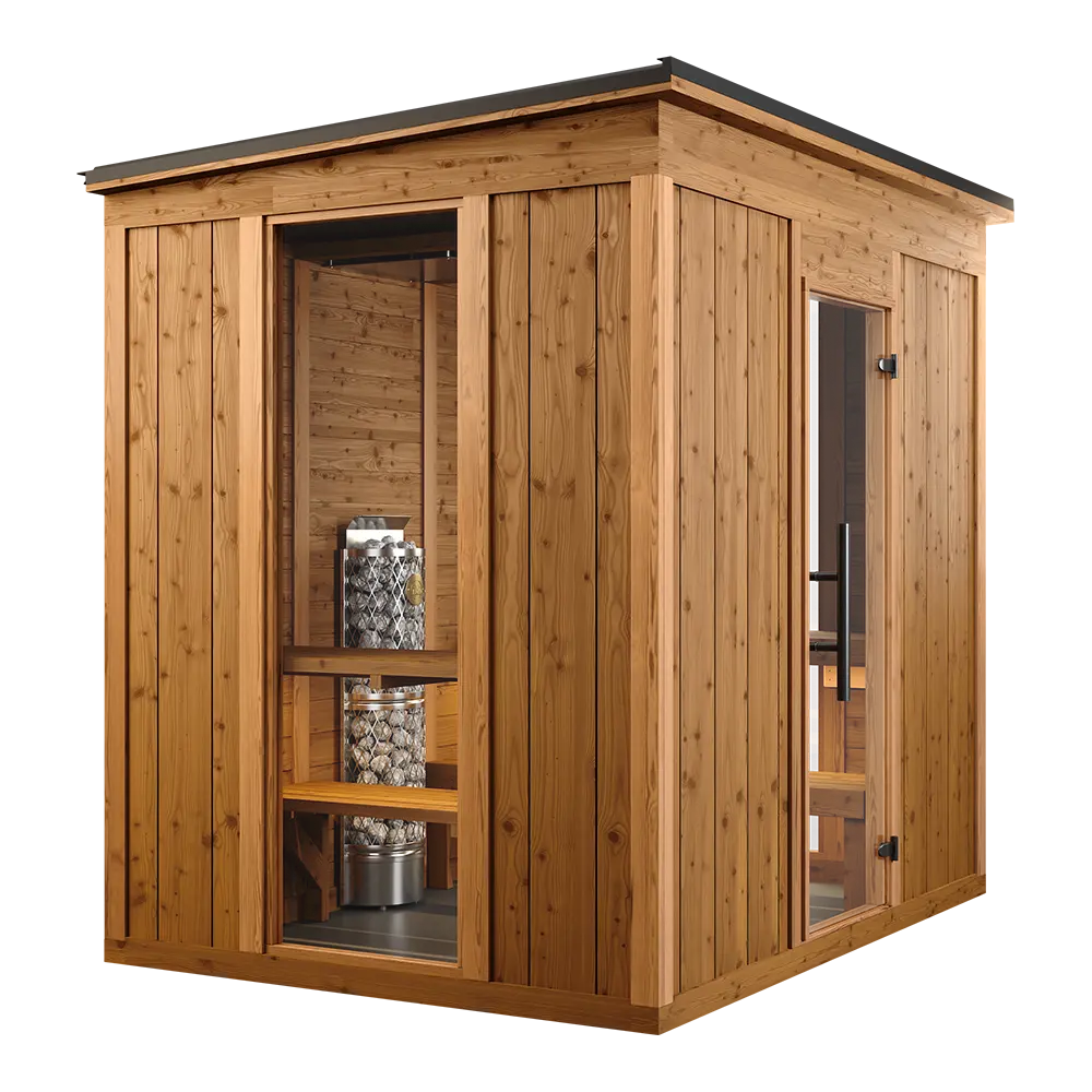 Traditional Mod Pod sauna side