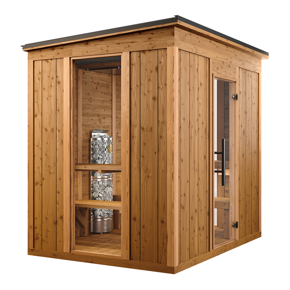 Traditional Mod Pod sauna side