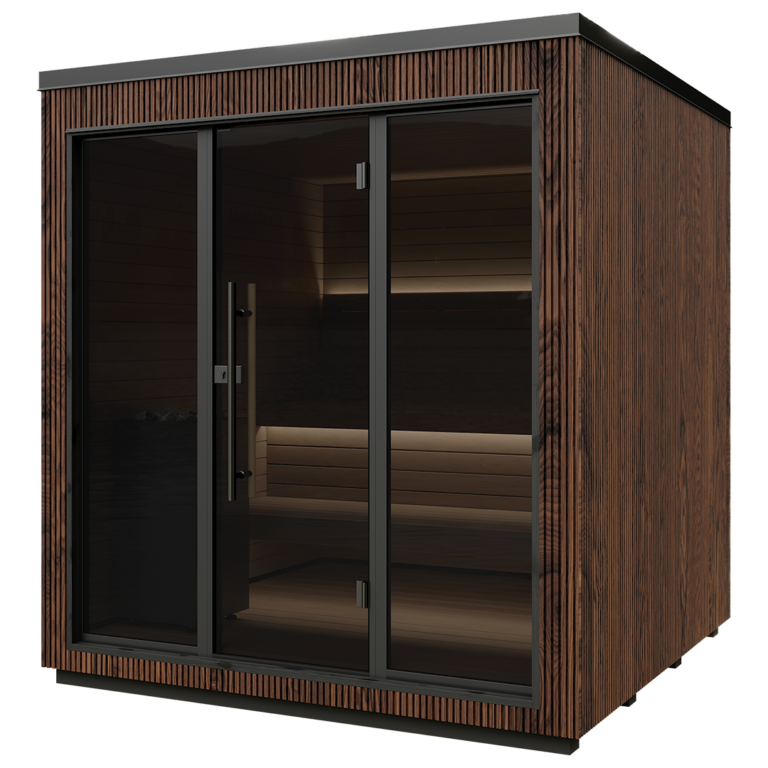 Luik Ash sauna angled side