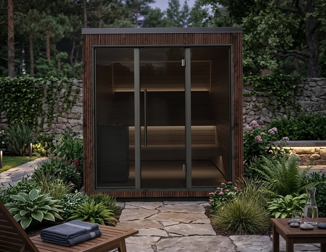 Luik ash installation in forest