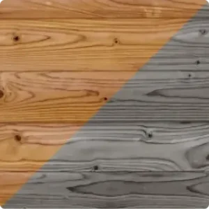 color difference of kodiak spruce new vs aged