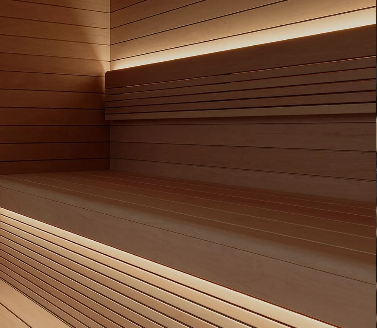 Luik sauna lighting