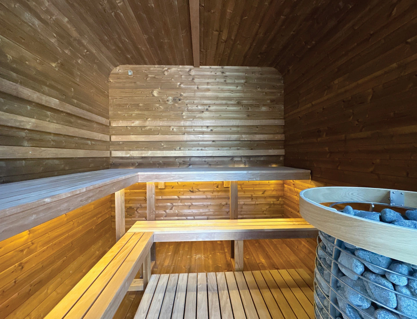 interior view of no41 square sauna