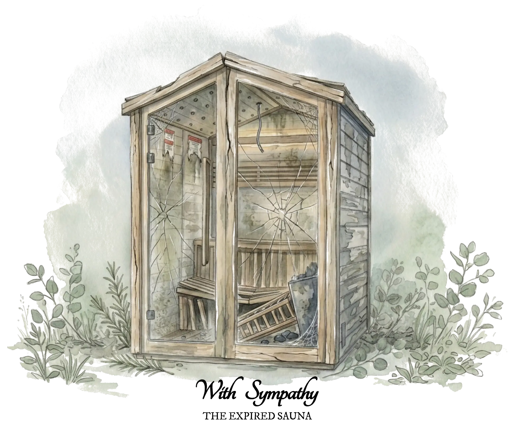 beat up old sauna