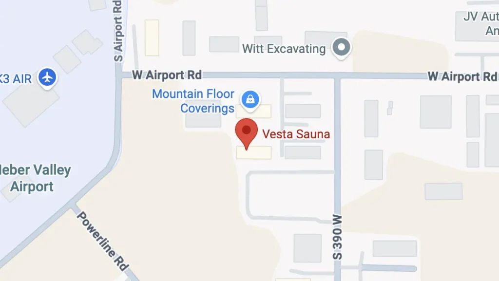 vesta sauna location map