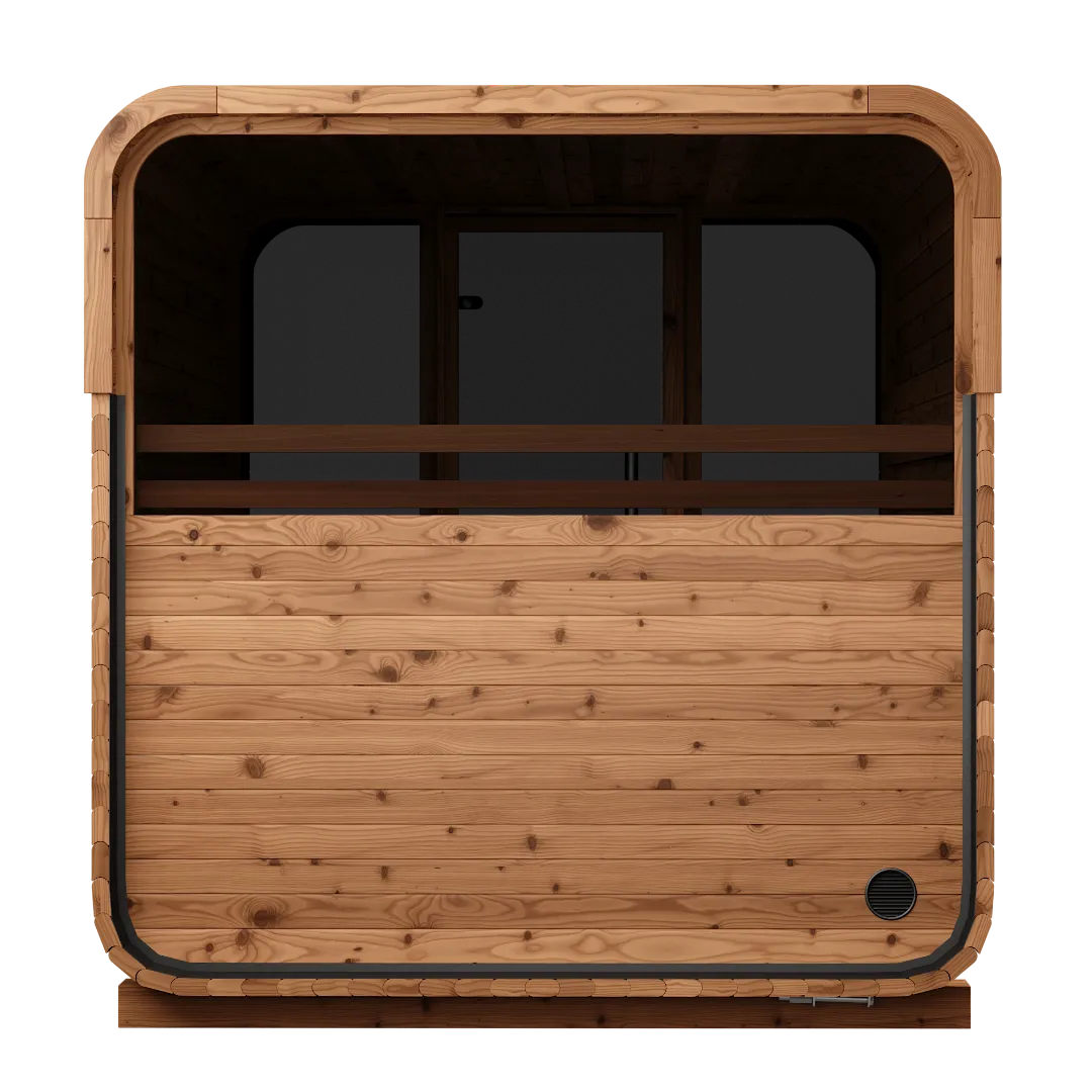 back view of sauna squares